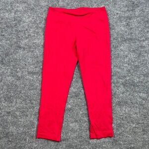 Prana Breathe Red Cropped Yoga Leggings Womens Size S Capri Activewear RN124977